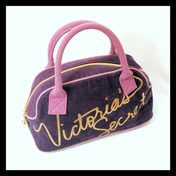 Victoria's Secret Handbags - Victorias Secret Fuzzy Purple Tote Bag